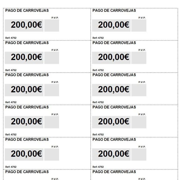 etiquetas estanteria